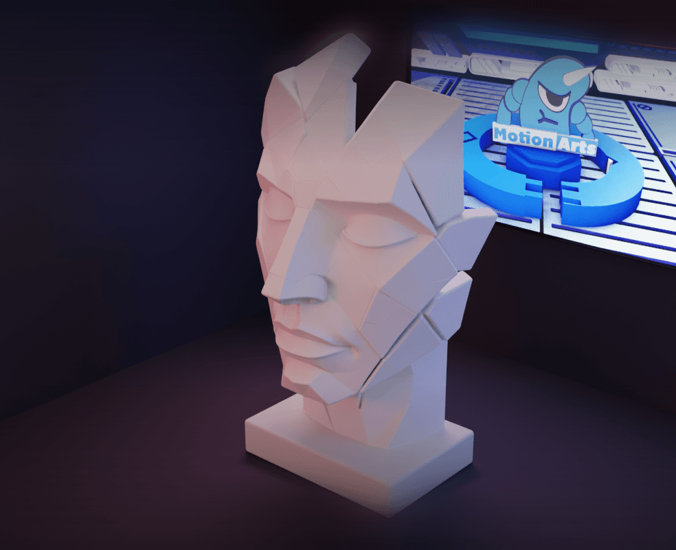 Escultura Rosto Abstrato.stl 3d model