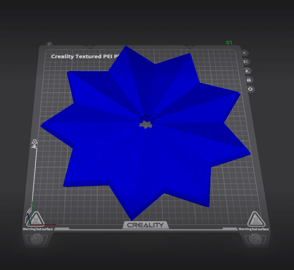 Large Format Fractal Fidget Star V2 Open Center 3d model