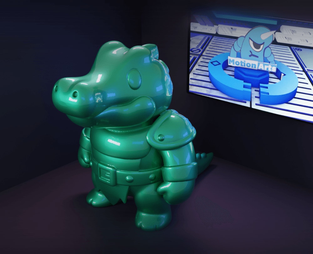Jacare Cartoon RPG.stl 3d model