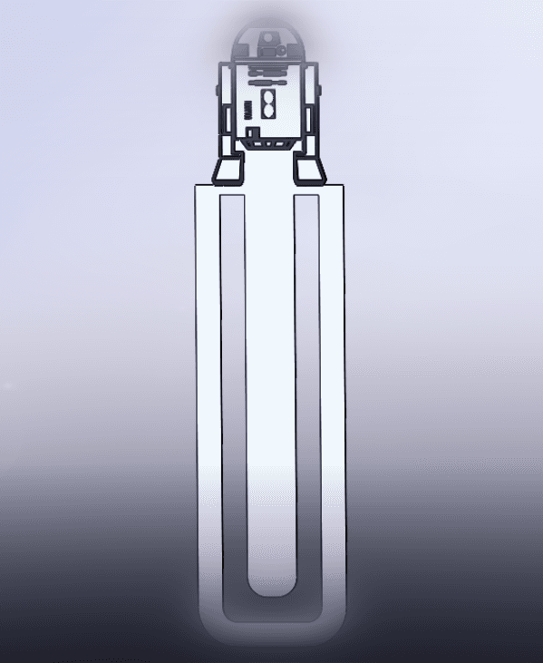 StarWars Bookmark R2-D2 3d model