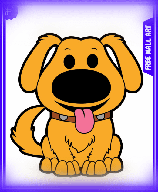 Dug the dog - FREE wall art 3d model