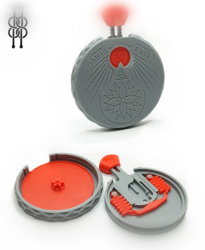 Yes/No Spinner - Amor Fati - Fully 3d printable "I don't love you anymore" 3d model