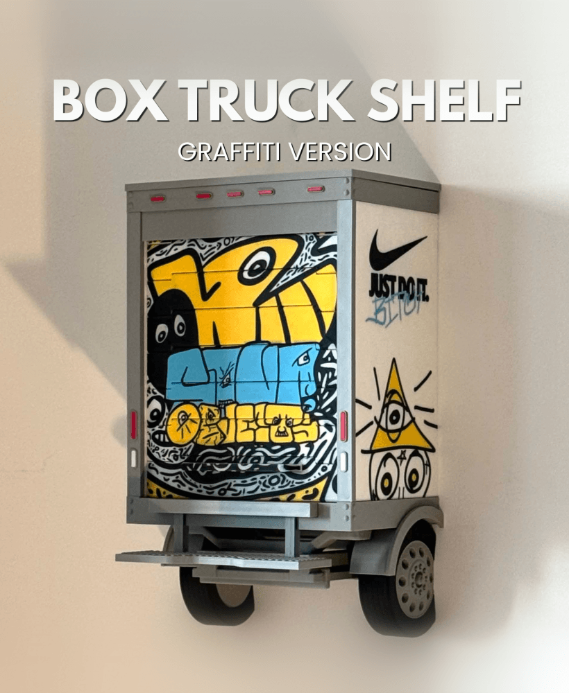Box Truck Shelf - Soup Graffiti 3d model