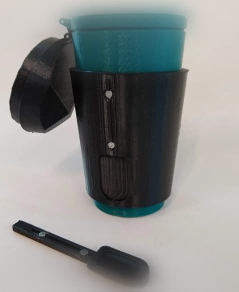 Thermo for Coffee with Spoon 3d model