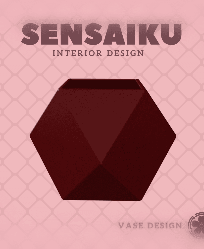 69. Cube 69 Custom Vase Design - Ikebana Home Decoration 3d model
