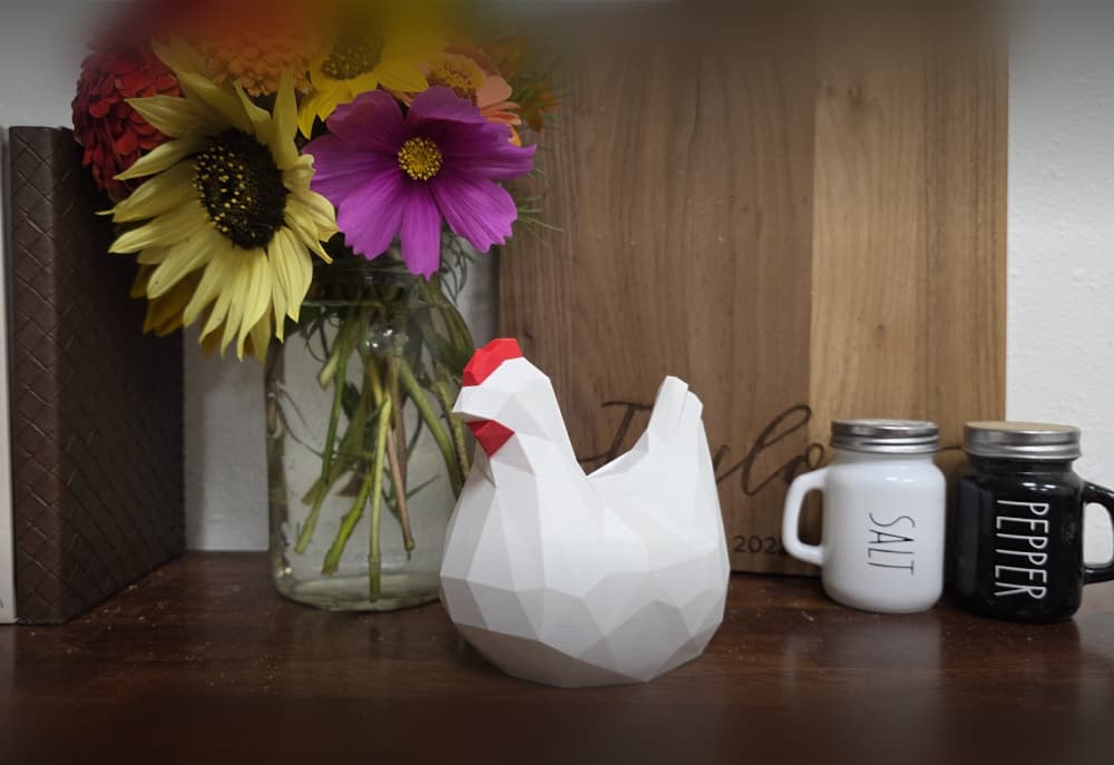 Modern Low-Poly Chicken 3d model