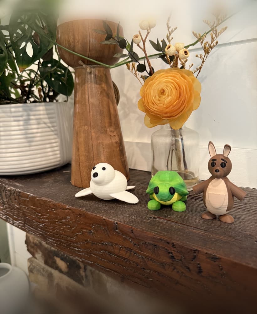 Adopt Me! Turtle, Kangaroo, and Harp Seal 3d model