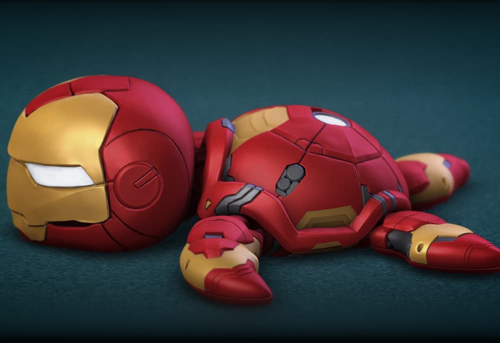 Super Turtle Iron Man 3d model
