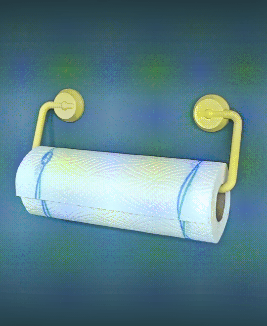 Paper towel holder print-in-place 3d model