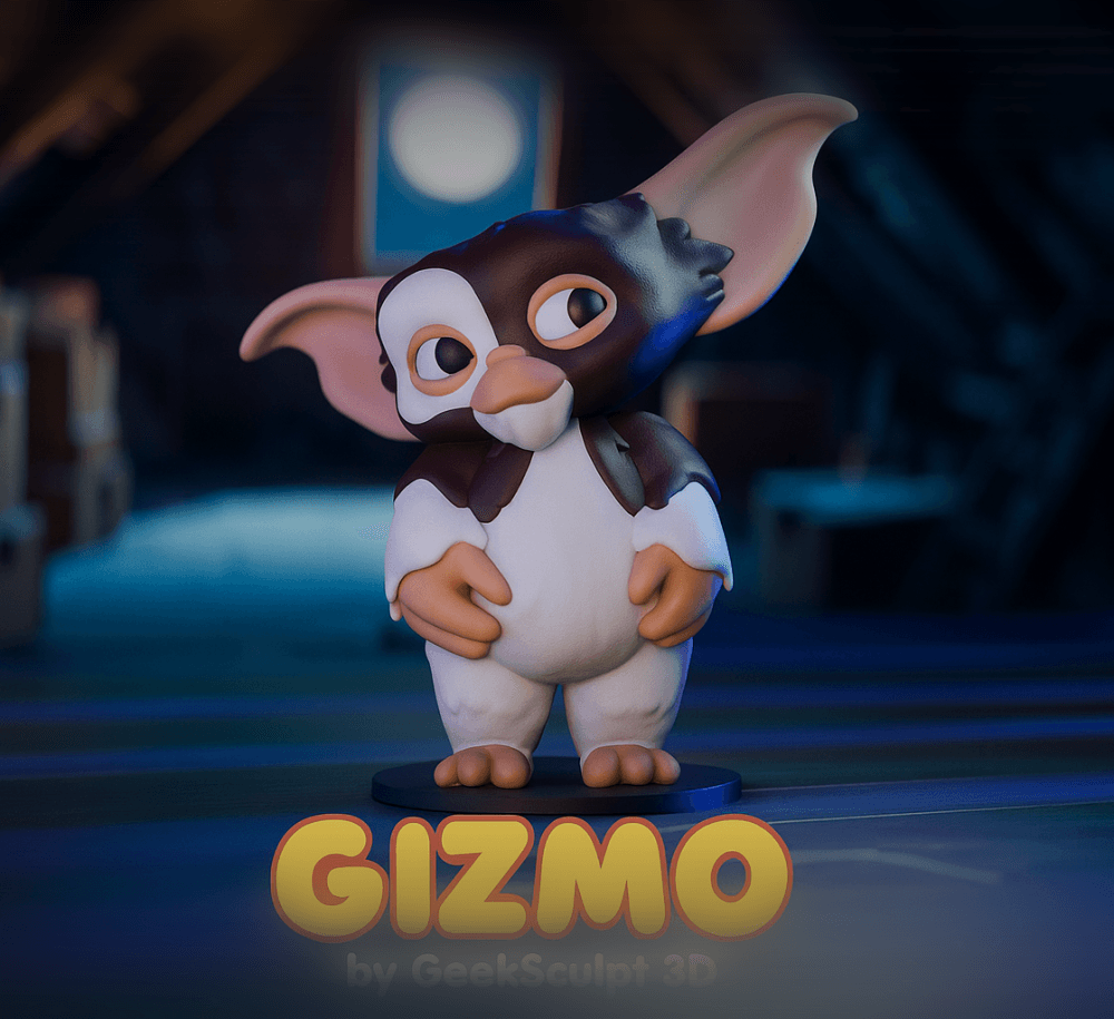 Gremlins Gizmo Collectible Fan Art Figurine 3d model