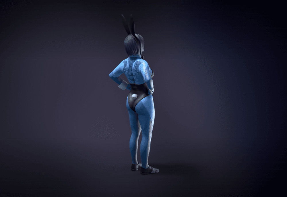 Bunny Cortana Figure 3d model