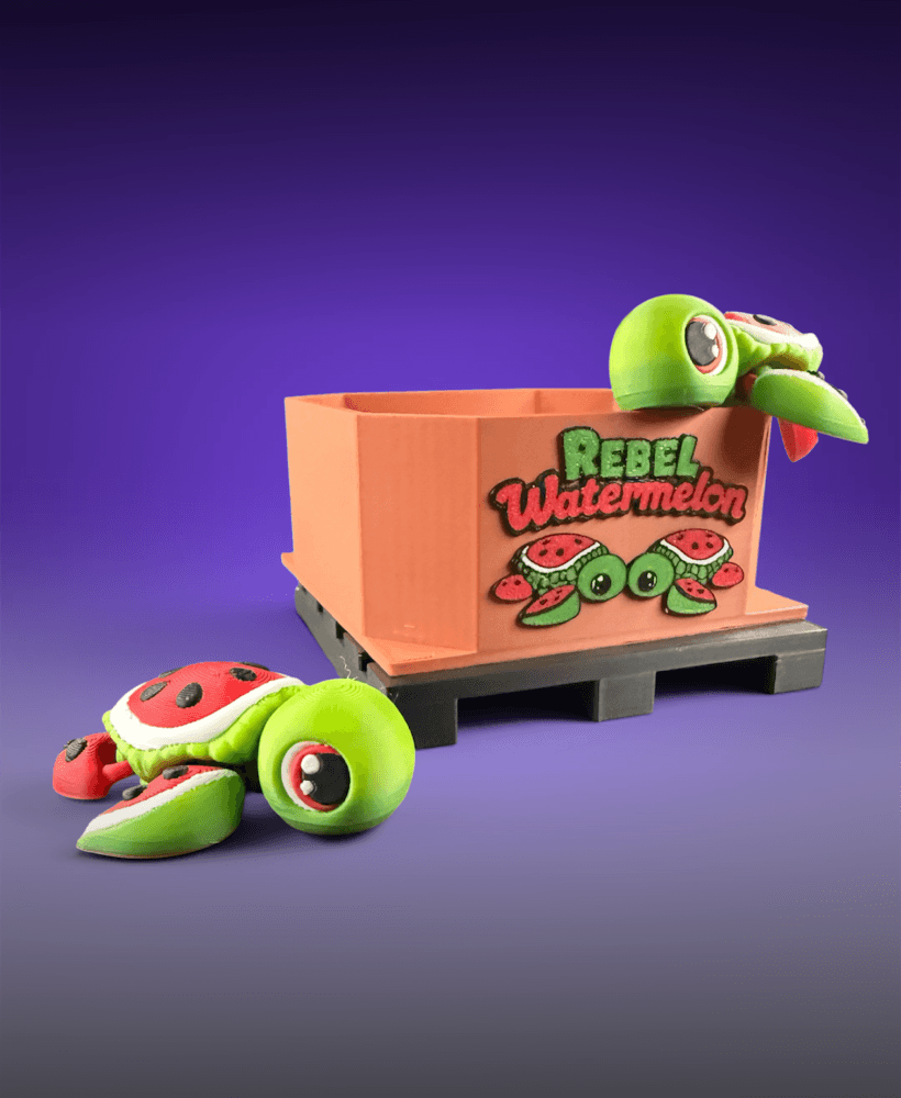 Watermelon Turtle 3d model