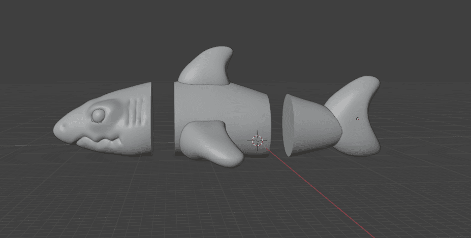 working on a shark