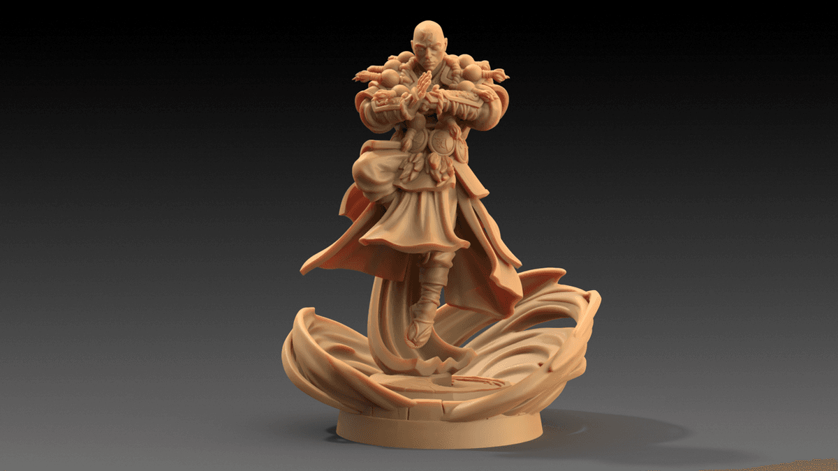 March Chosen of The Kami Pt. 3 - Ascended Monk Air, 32mm base.png
