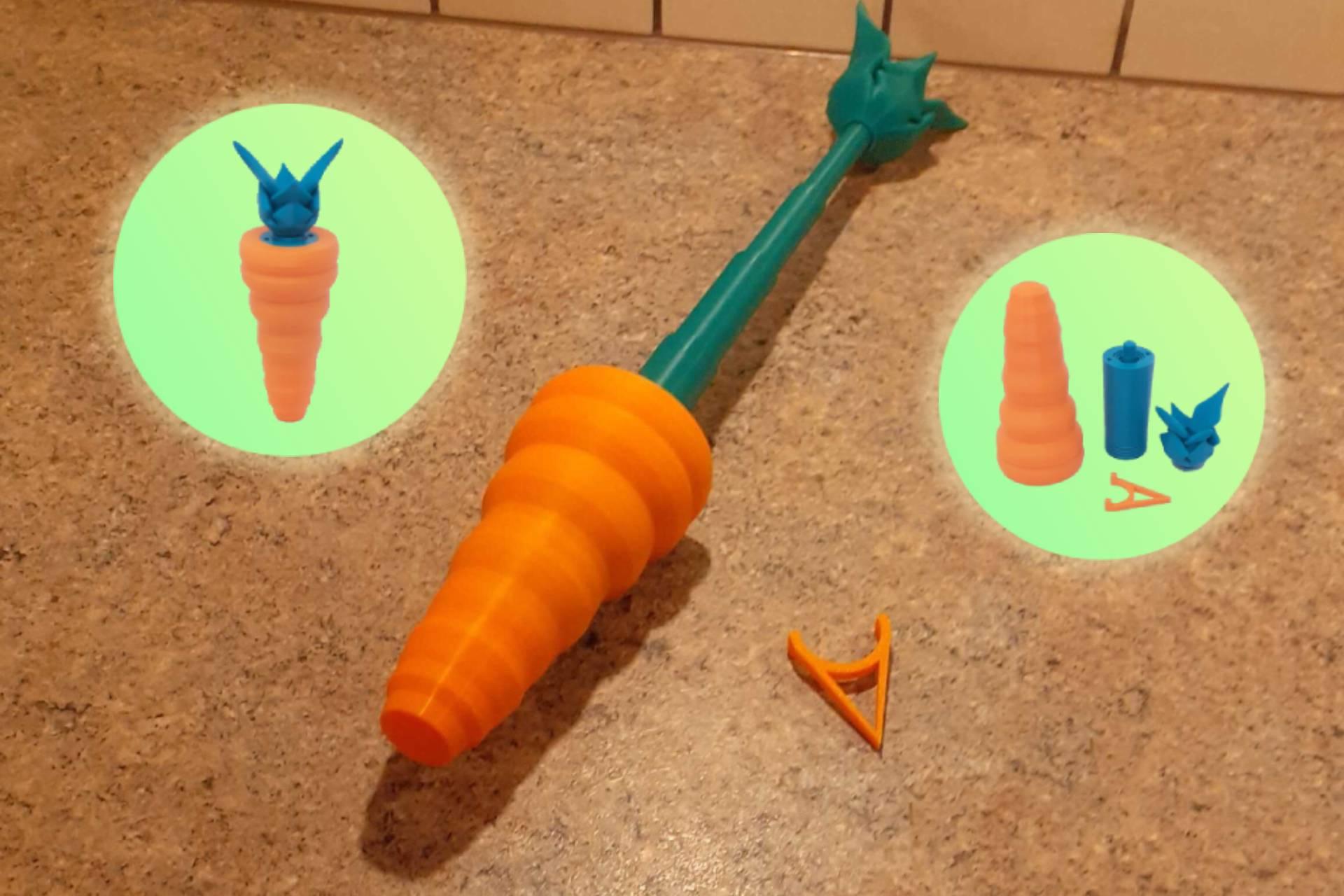 Collapsible Easter Carrot Sword to the rescue!