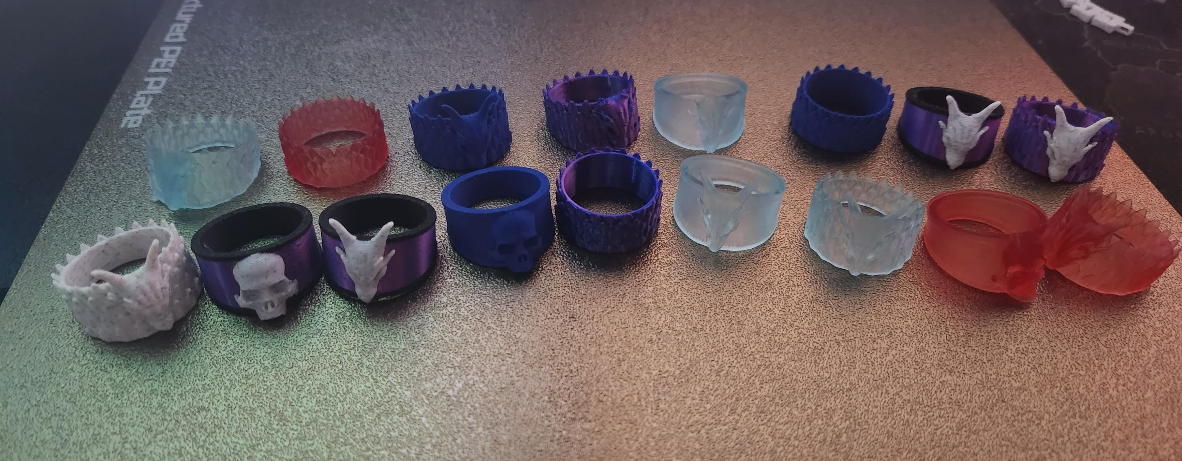 13 New ring designs and side project progress