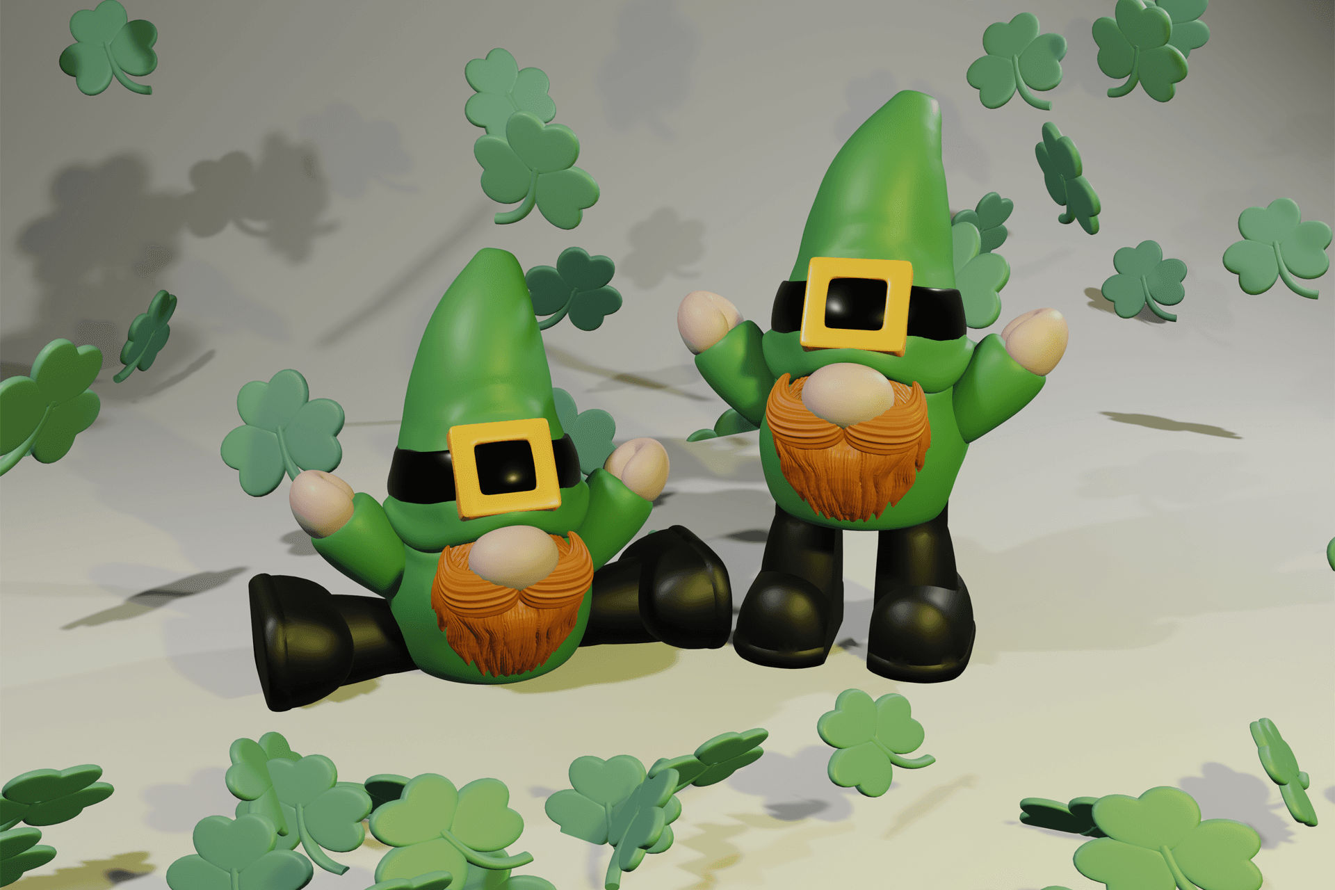 Flexi Gnome for St Patty's Day + Multicolor Files