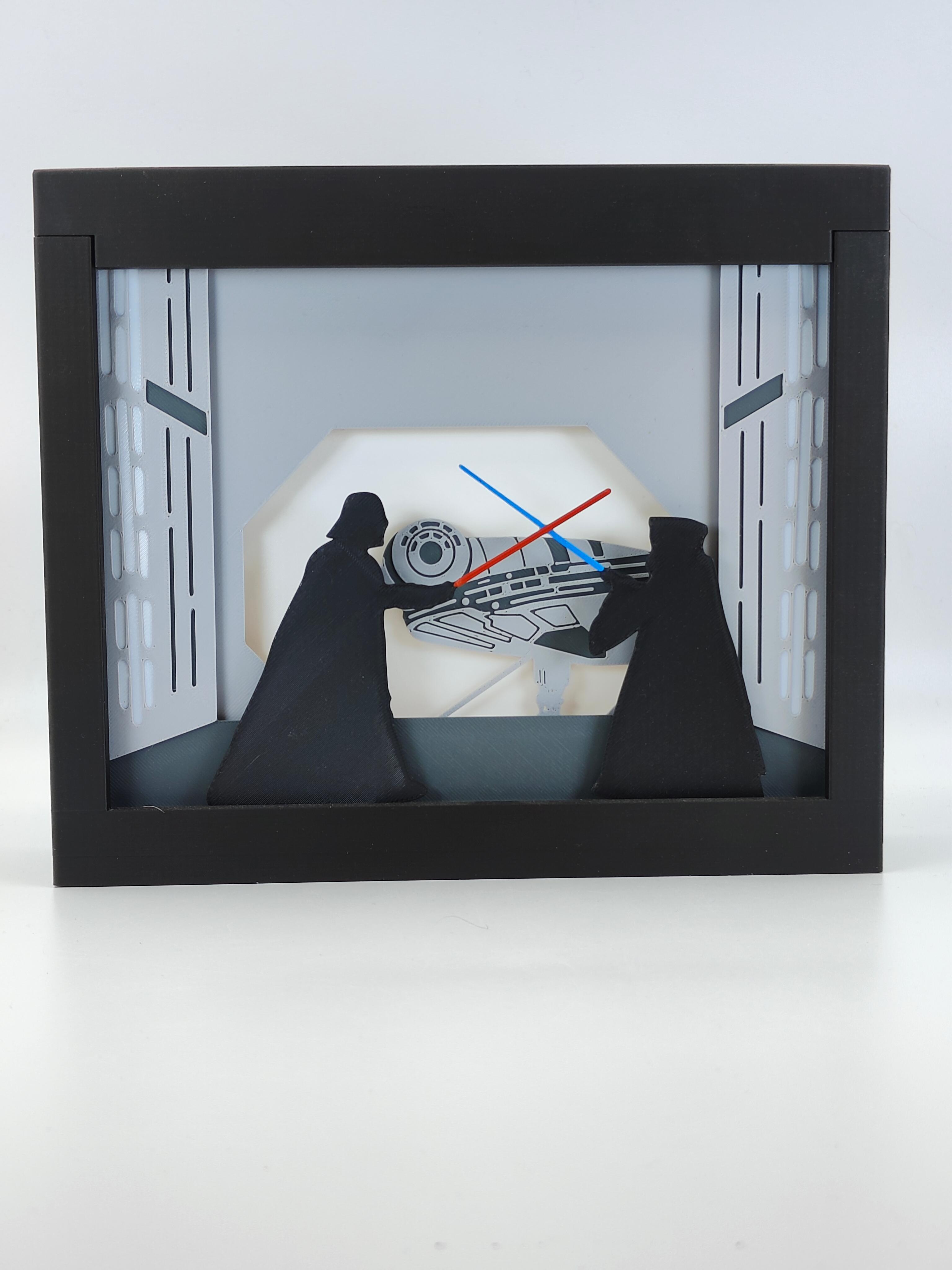 Released Duel on Death Star Shadow Box