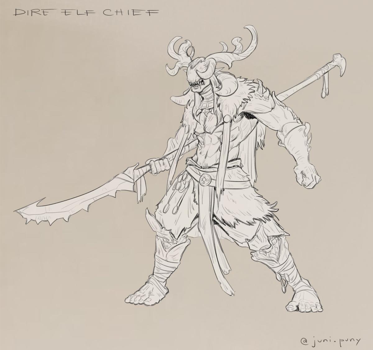 April 2024, Journey to the Direlands - Dire Elf Chief.jpg