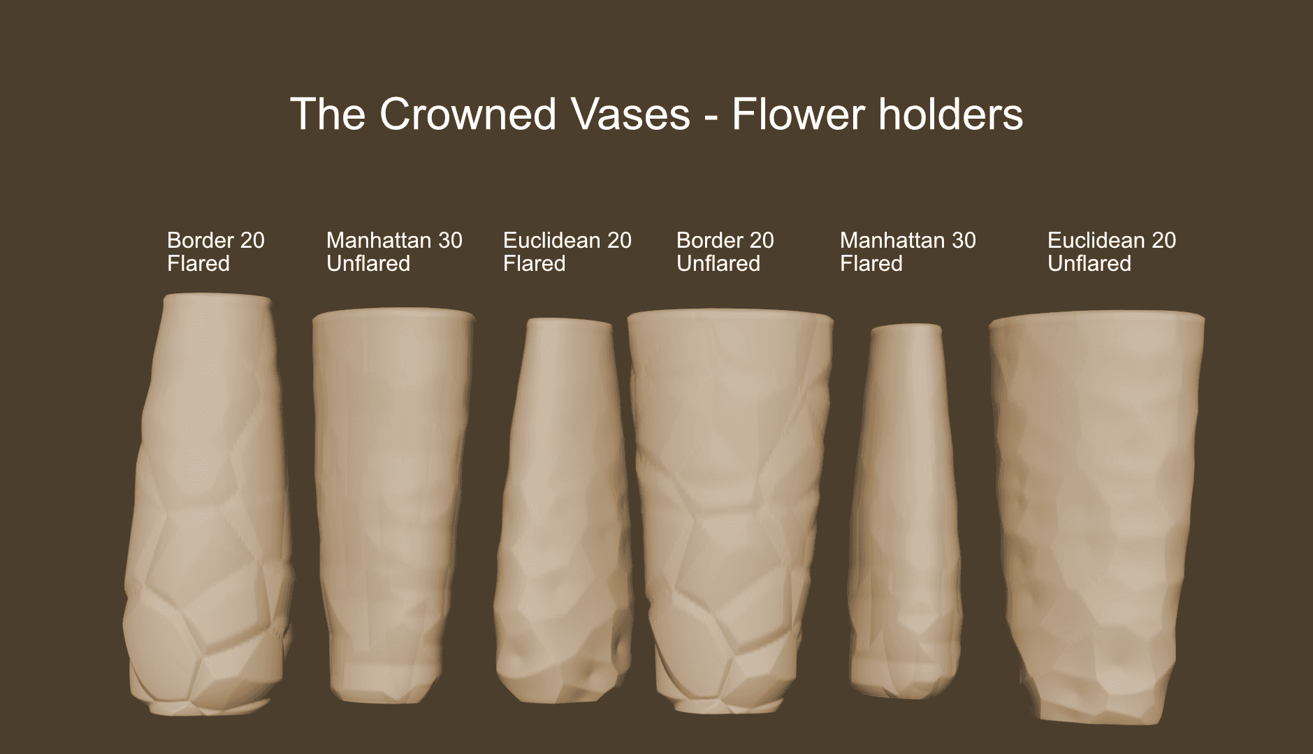 The Crowned Vases - Flower holders