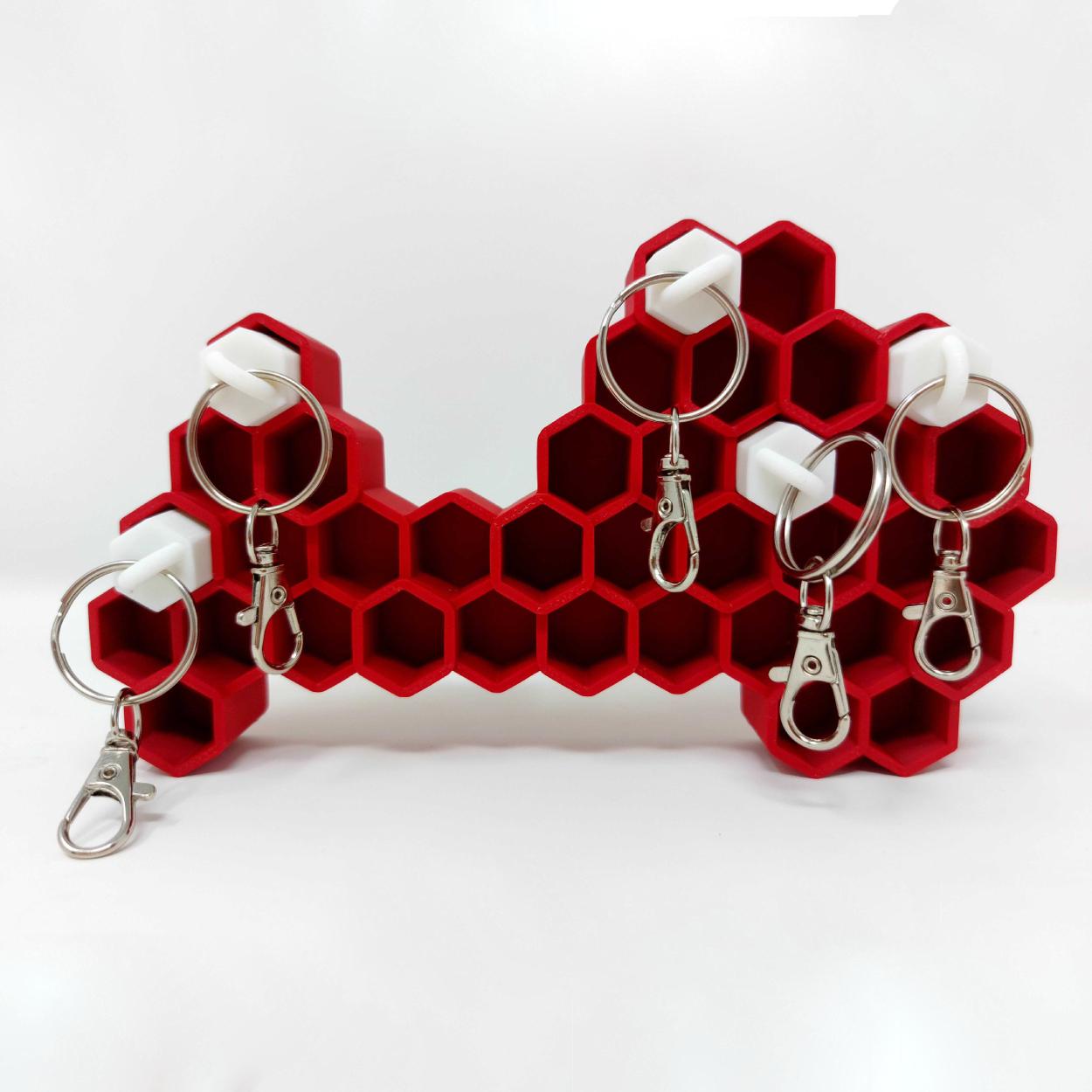 Honeycomb style wall-mounted key holder to make your home more special