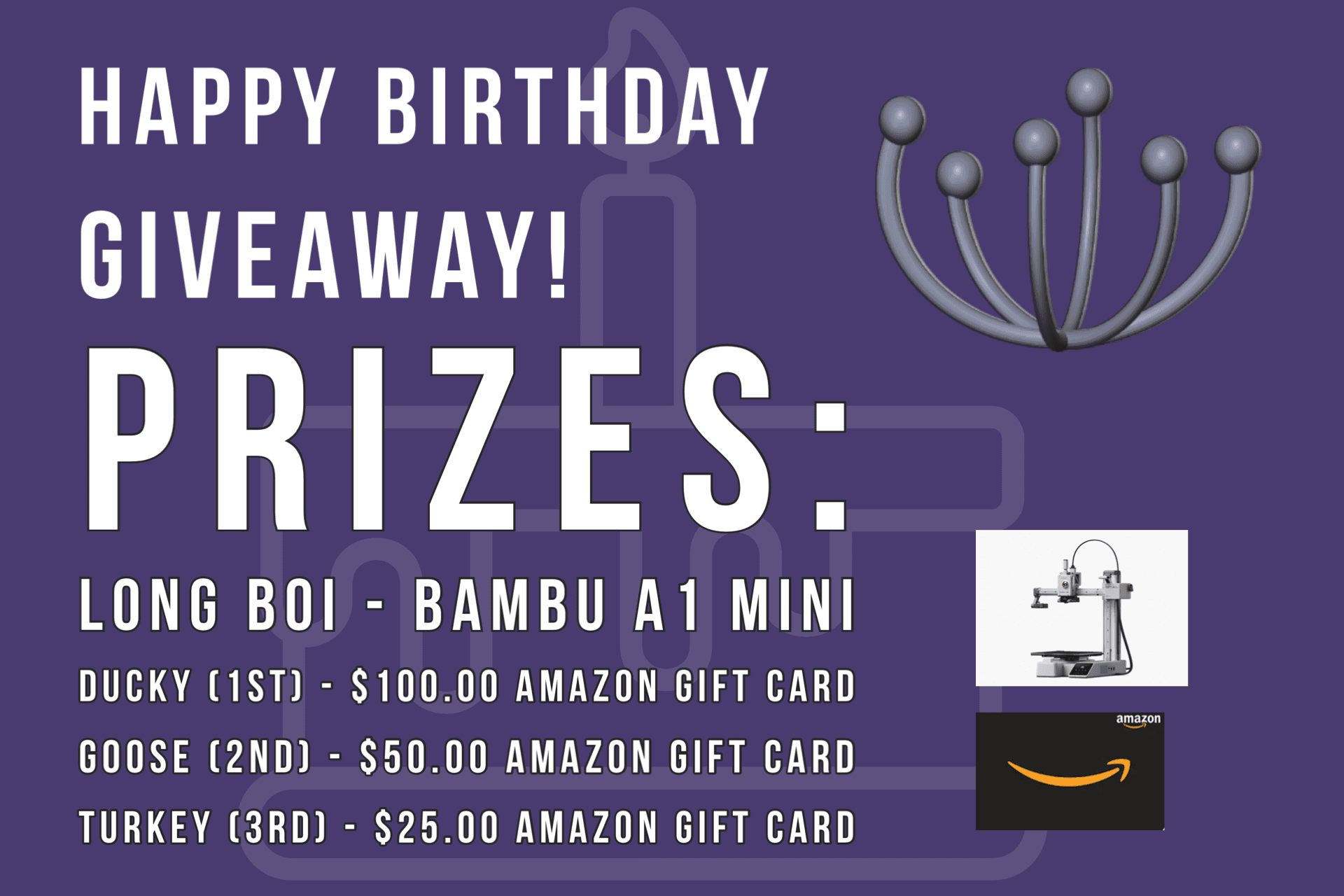 M3D turns ONE - Happy Birthday Giveaway & Discount Code!