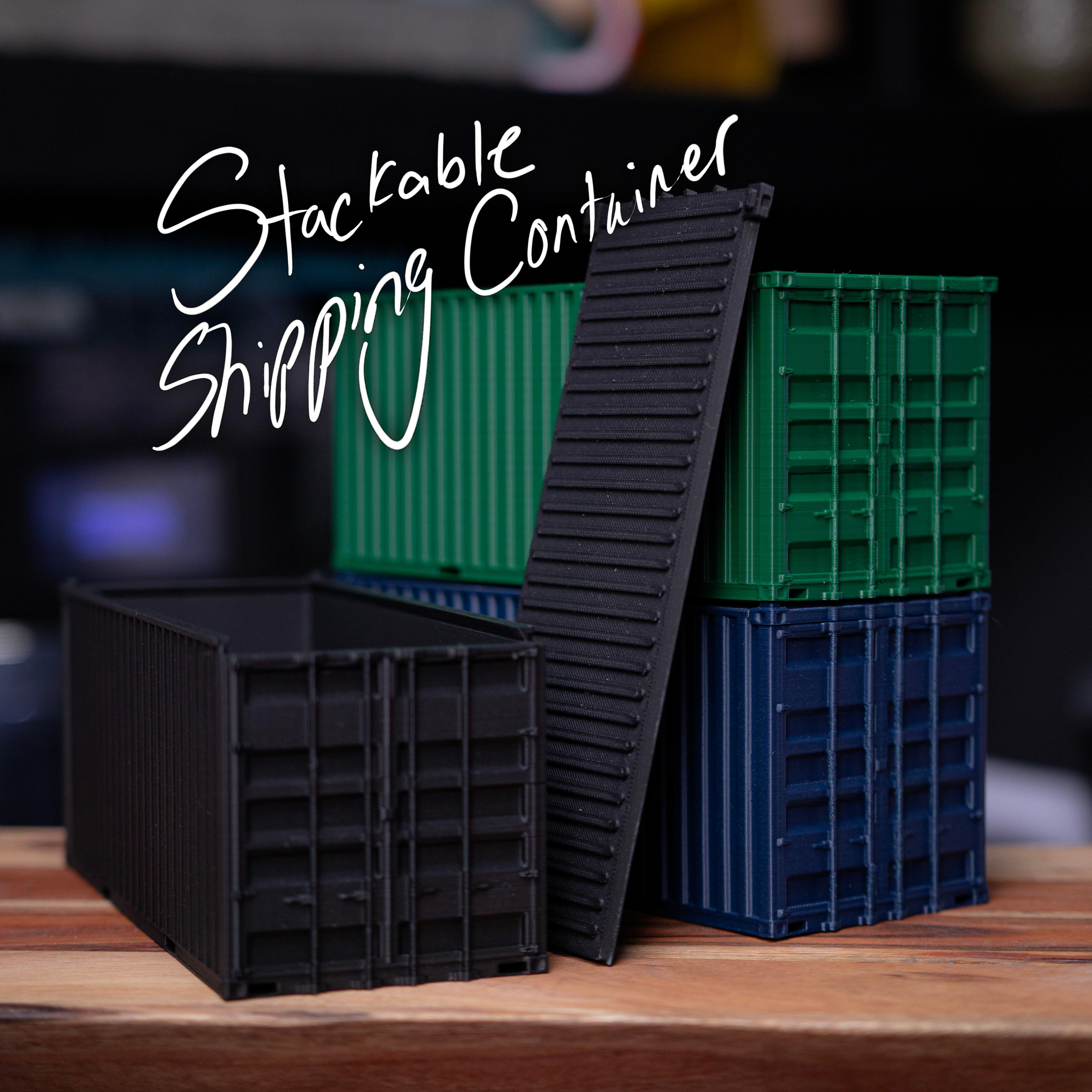 UPDATED: Shipping Container Organizer now is stackable
