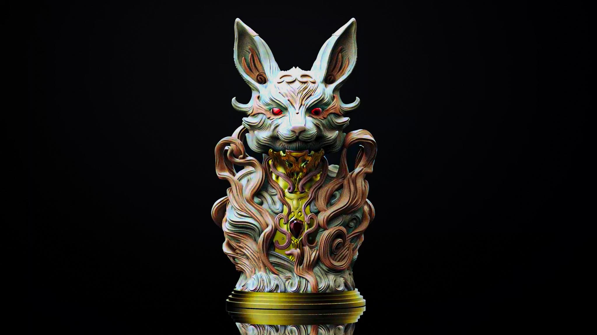 Kitsune Fox bust (New Release) *Mint Condition , Mint Partners tiers)