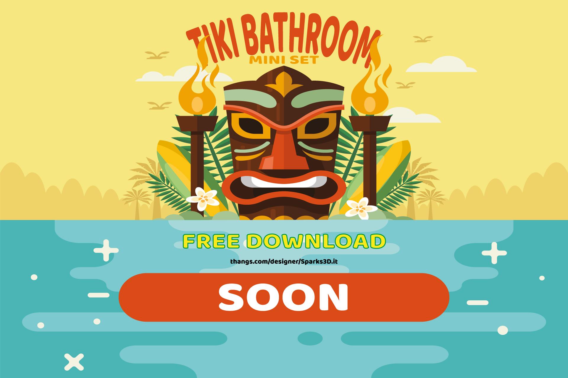Tiki-Themed Bathroom Mini Set Coming Soon!