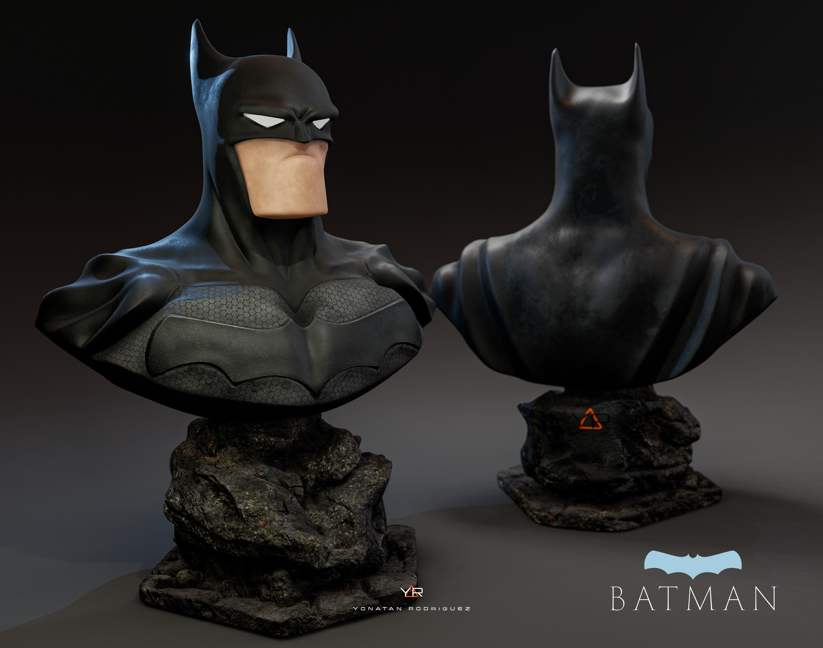 Batman Bust (Fan Art) Free for 3D printing!