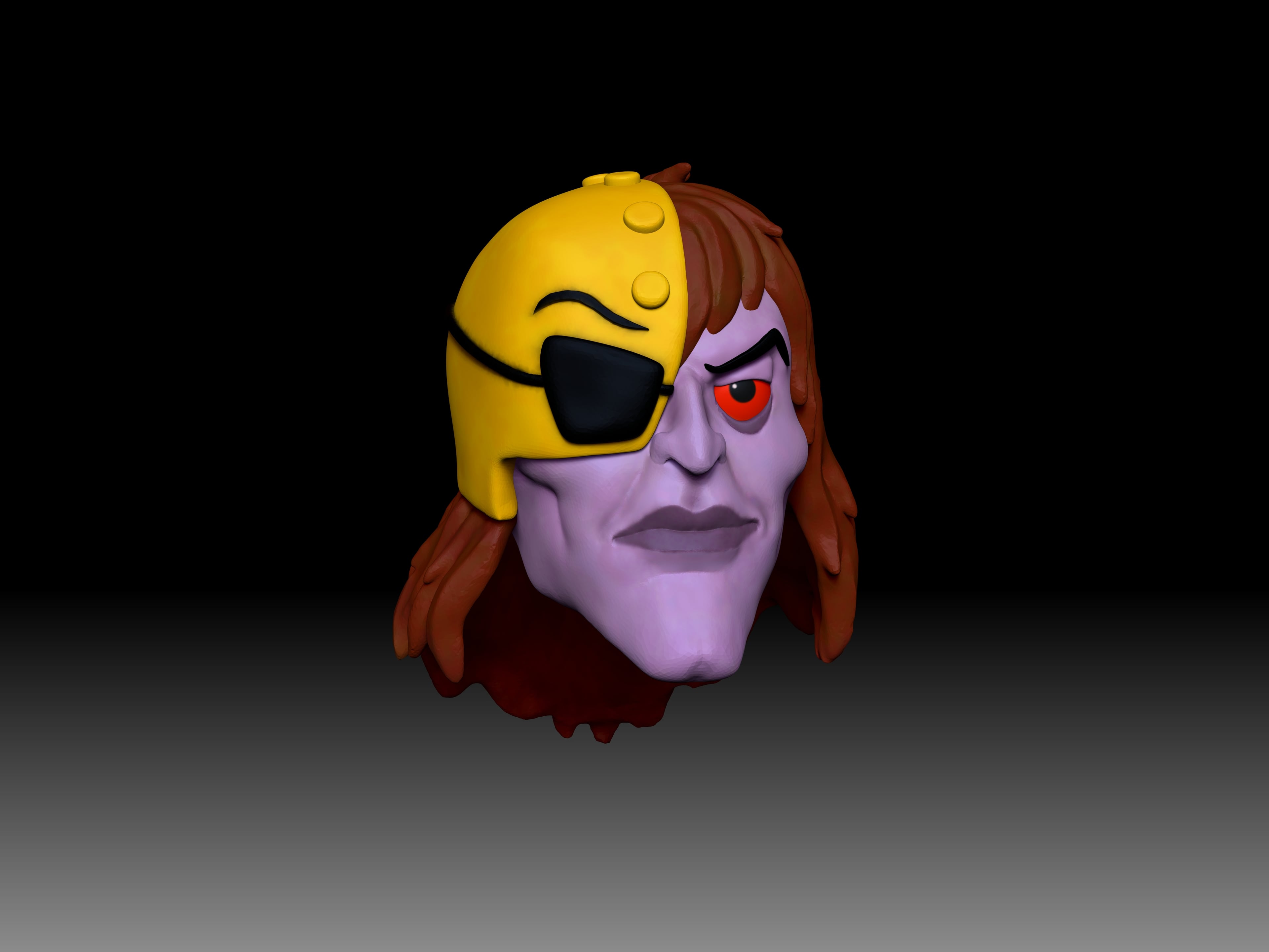 Admiral Scurvy Head MOTU Classics 3d model