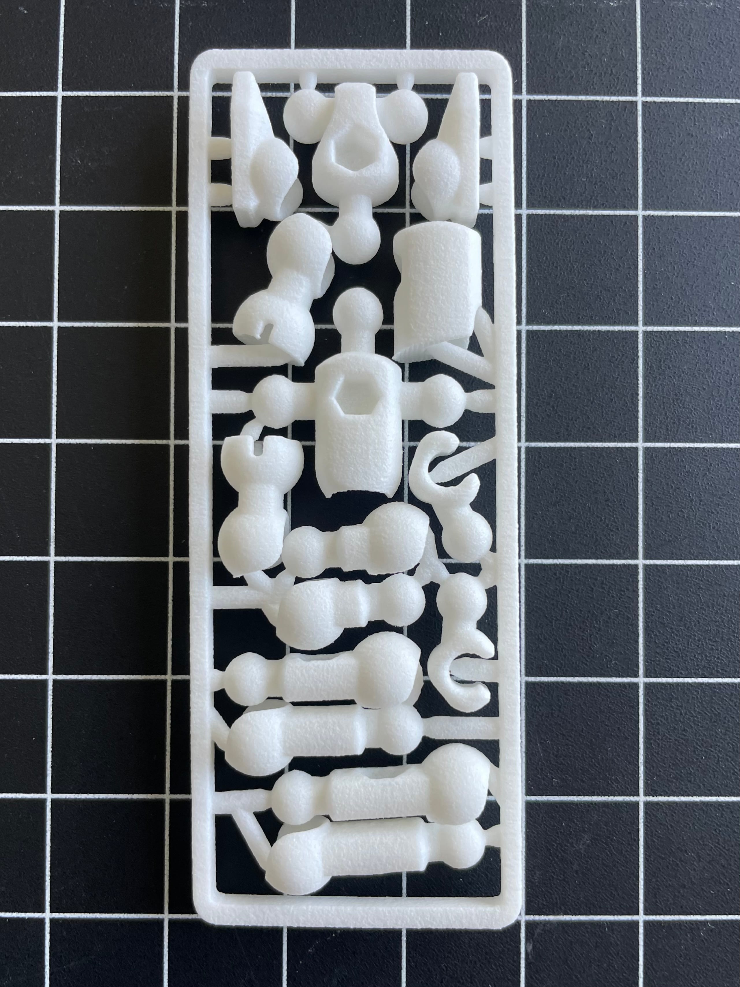 ModiBot Myke 3" Figure Frame (with Hex holes) 3d model