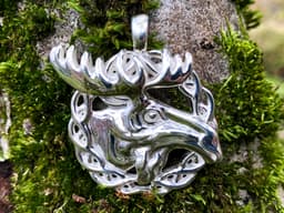 Moose Necklace Pendant Jewelry Gift 3d model