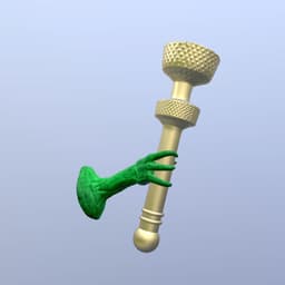 Medieval Torch - (right/default) 3d model