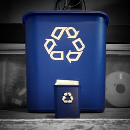 Mini Desktop Classic Recycling Bin 3d model