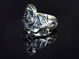 Skull Snake Ring Size 9 3d model