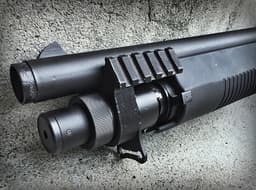 Airsoft Tri Shotgun Dual Rail Barrel Mount 3d model