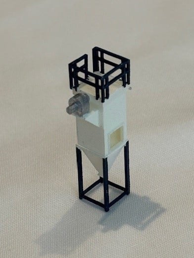 N Scale - Dust Filter - Square Hollow 3d model