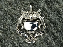 Holy Grail Holy Spirit Dove Sacred Symbol Necklace Pendant Jewelry Gift 3d model