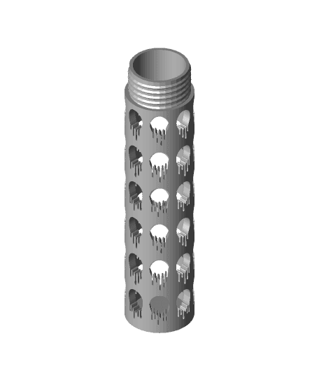 Drips Pencil Tube - Easy Print by 3dprintbunny full viewable 3d model