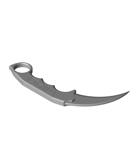 Karambit paper knife 3d model