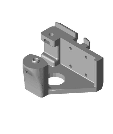 Hermit Crab Mounting Bracket for Top Mounted Linear Rails 3d model
