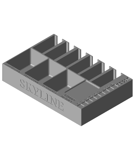 SKYLINE BOX INSERT  3d model