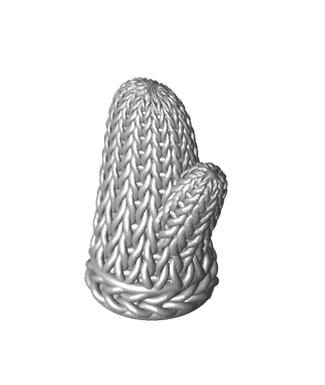Knitted Mittens Container 3d model