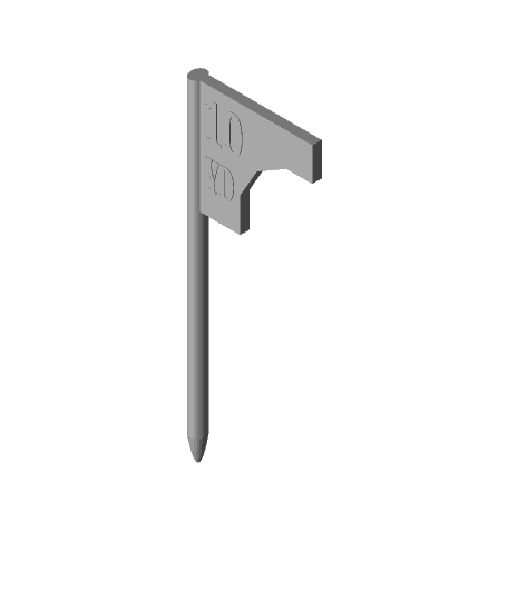 Yard Markers by victory3d full viewable 3d model