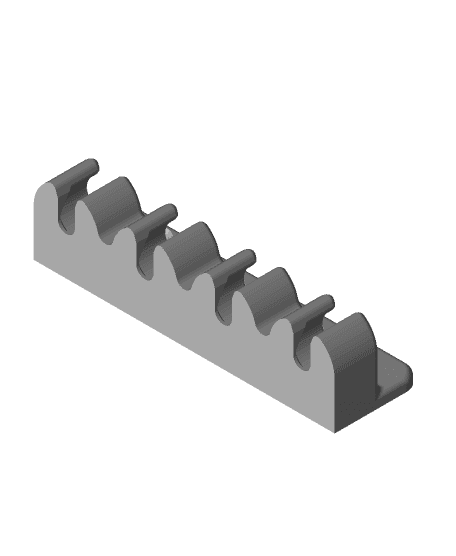 HobbyStar Hex / Nut Driver Set Pegboard Wall Mount 3d model
