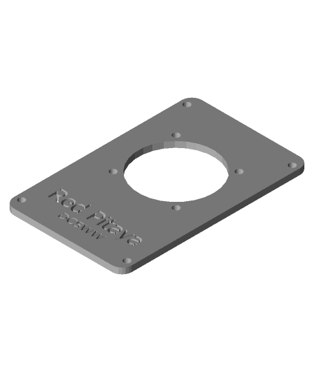 Red Pitaya Cooling Fan Plate by DM4DS full viewable 3d model