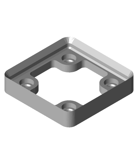 Gridfinity Baseplate for a Cheaper Screw 3d model