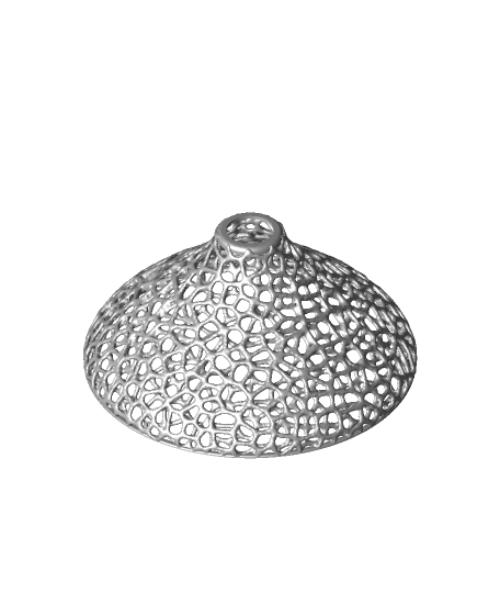 Small Curved Voronoi Lamp Shade 3d model
