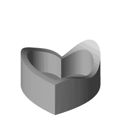 Heart Ring Bowl 3d model